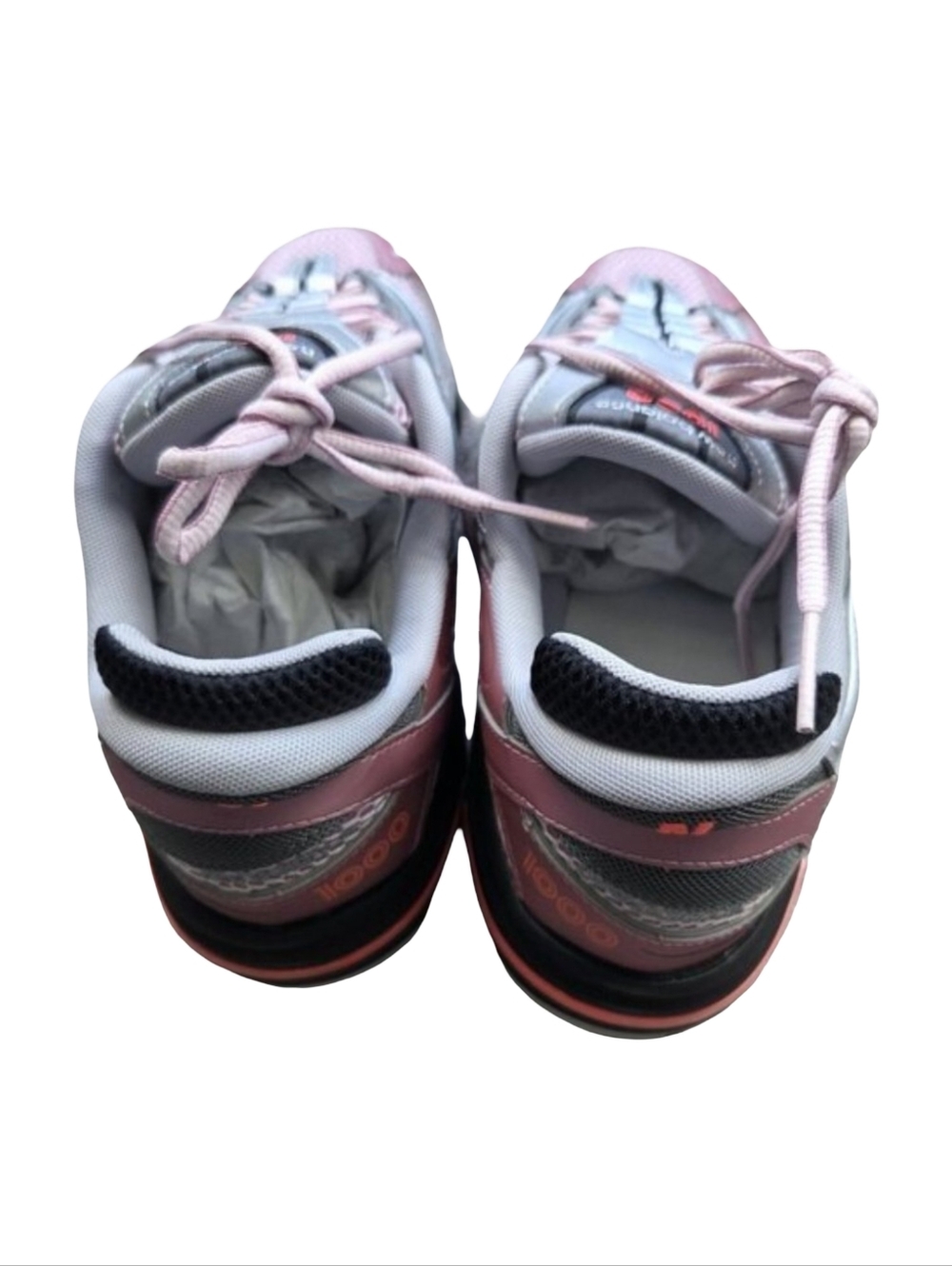 New Balance 1000 Silver Pink Metallic Mesh Running Sneakers M1000MC Womens 11.5 - Picture 8 of 16